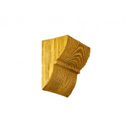 Декоративная консоль из полиуретана рустик EQ 017 classic светлая 6х9